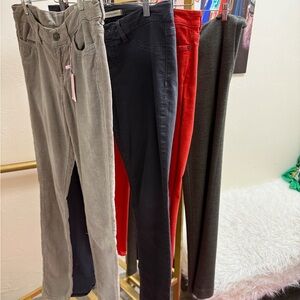 Stylish Corduroy and Denim Pants Set - Lot of 4